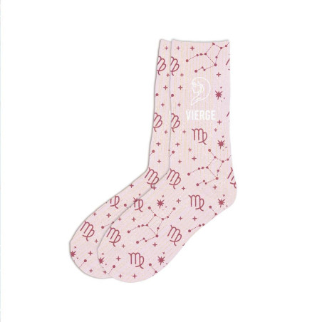 chaussettes zodiaque paillettes vierge mycrazystuff.com
