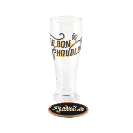 verre à bière avec sous verre au bon houblon mycrazystuff.com