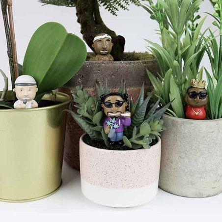 mini figurines pour plantes rap légende Gift Republic mycrazystuff.com