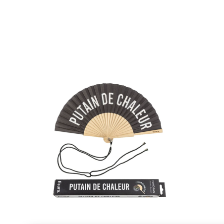 éventail noir putain de chaleur Fisura mycrazystuff.com