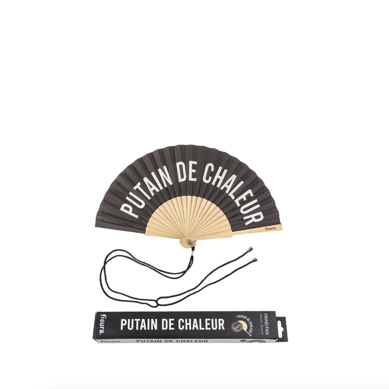 éventail noir putain de chaleur Fisura mycrazystuff.com