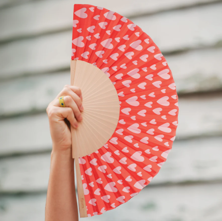 éventail rouge coeur Fisura mycrazystuff.com
