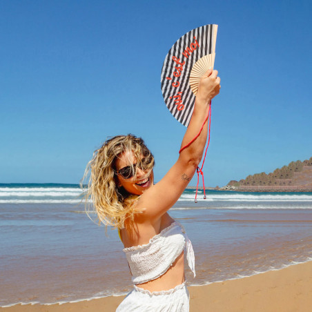 éventail noir et blanc oui c'est moi Fisura mycrazystuff.com