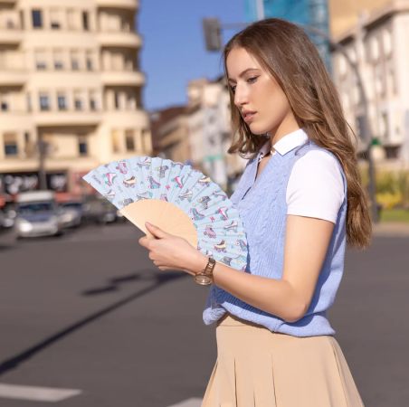 éventail bleu coller Fisura mycrazystuff.com