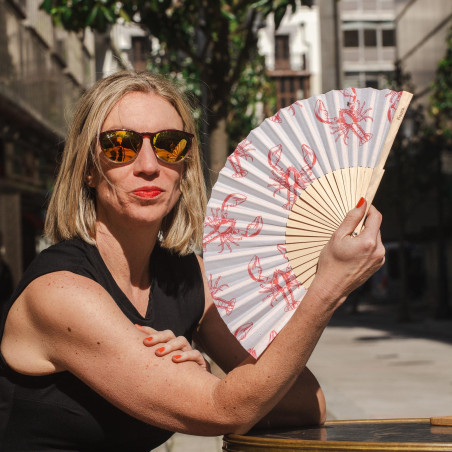 éventail blanc homard fisura Mycrazystuff.com