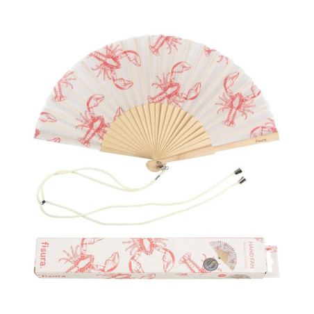 éventail blanc homard fisura Mycrazystuff.com