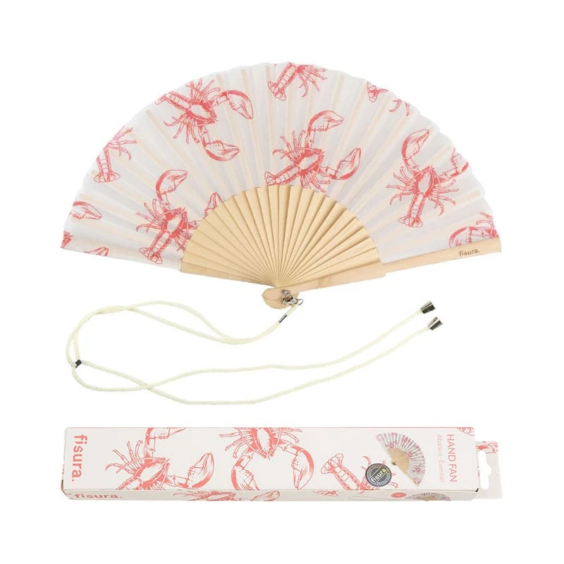 éventail blanc homard fisura Mycrazystuff.com
