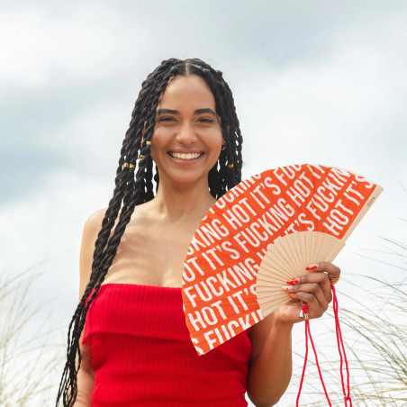éventail rouge it's fucking hot fisura Mycrazystuff.com