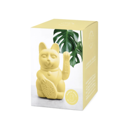 lucky cat geant maneki Neko jaune donkey mycrazystuff.com