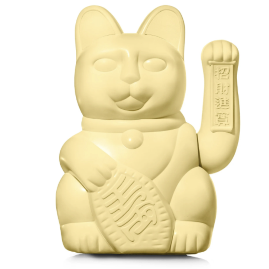 Lucky cat Geant Maneki Neko Jaune Donkey