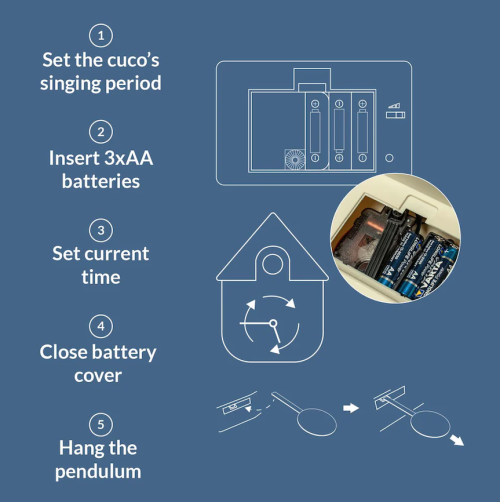 horloge coucou terracotta pendule fisura Mycrazystuff.com