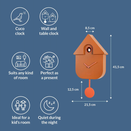 horloge coucou terracotta pendule fisura Mycrazystuff.com