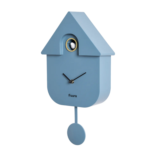 horloge coucou bleu pendule fisura Mycrazystuff.com