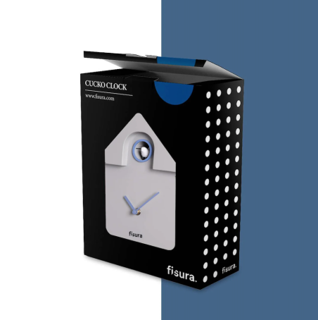 horloge coucou grise pendule fisura Mycrazystuff.com