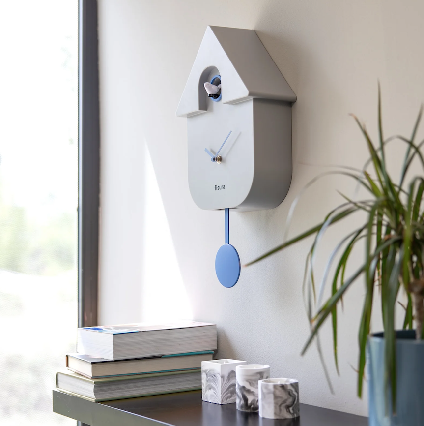horloge coucou grise pendule fisura Mycrazystuff.com