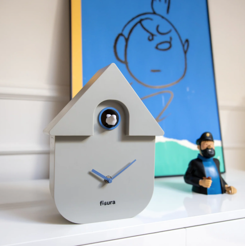 horloge coucou grise pendule fisura Mycrazystuff.com