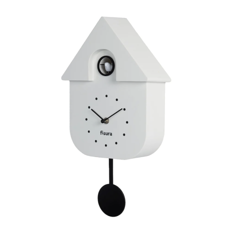 horloge coucou blanche pendule fisura Mycrazystuff.com