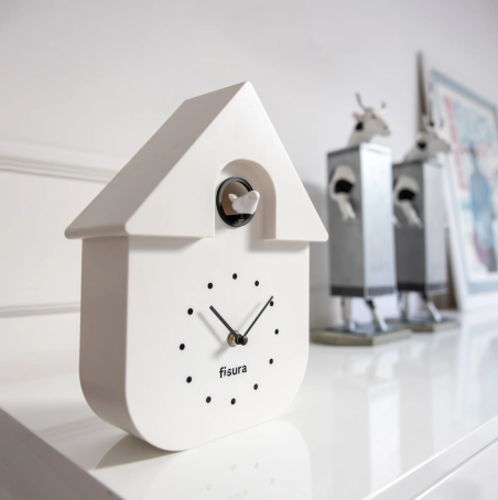 horloge coucou blanche pendule fisura Mycrazystuff.com