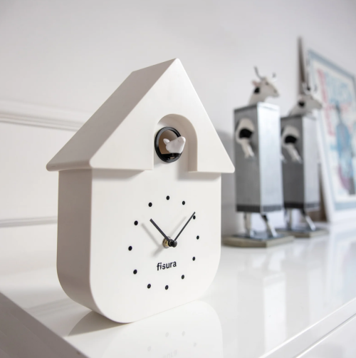 horloge coucou blanche pendule fisura Mycrazystuff.com