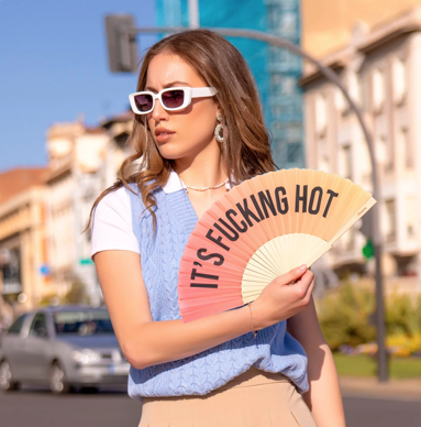 éventail rose it's fucking hot fisura Mycrazystuff.com