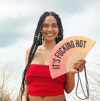 éventail rose it's fucking hot fisura Mycrazystuff.com