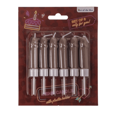 bougies anniversaire penis avec support plastique mycrazystuff.com