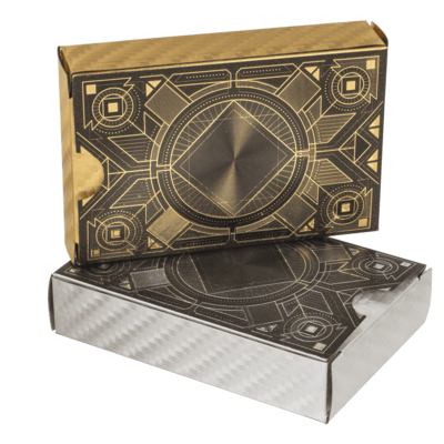 jeu de 54 cartes à jouer deluxe argent mycrazystuff.com