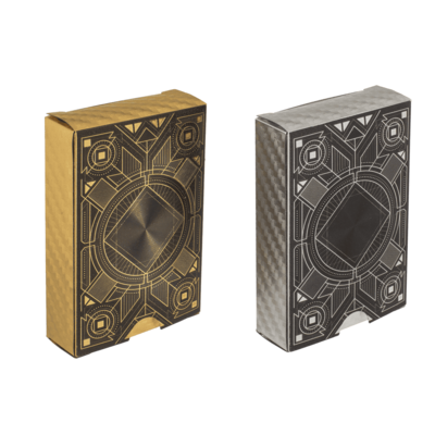 jeu de 54 cartes à jouer deluxe argent mycrazystuff.com