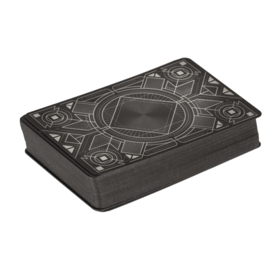 jeu de 54 cartes à jouer deluxe argent mycrazystuff.com