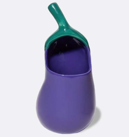 Pot à ustensiles céramique Aubergine mycrazystuff.com