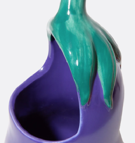 Pot à ustensiles céramique Aubergine mycrazystuff.com