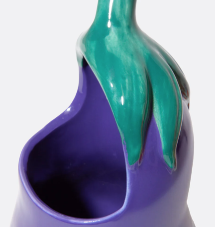 Pot à ustensiles céramique Aubergine mycrazystuff.com