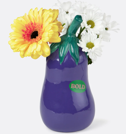 Pot à ustensiles céramique Aubergine mycrazystuff.com