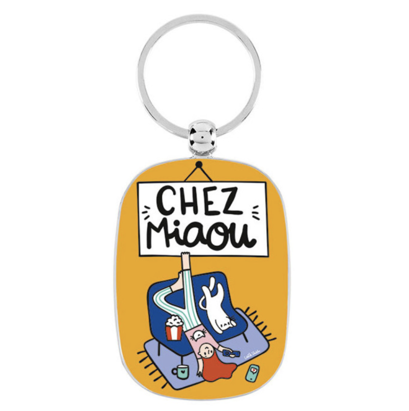 porte clés en métal chez miaou mycrazystuff.com