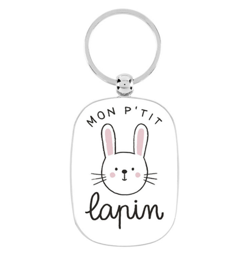 Porte-clés métal mon p'tit lapin mycrazystuff.com