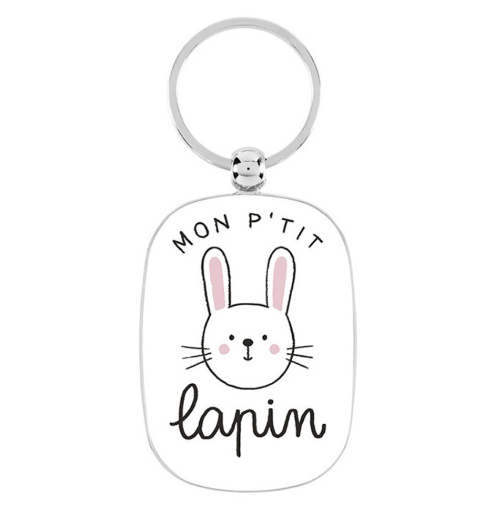 Porte-clés métal mon p'tit lapin mycrazystuff.com