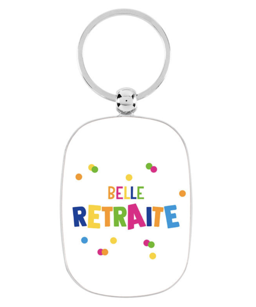 Porte-clés métal Belle Retraite