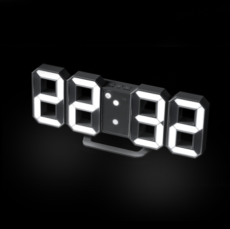 reveil digital blanc balvi mycrazystuff.com