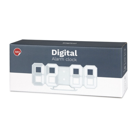 reveil digital blanc balvi mycrazystuff.com