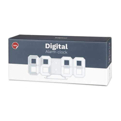 reveil digital blanc balvi mycrazystuff.com