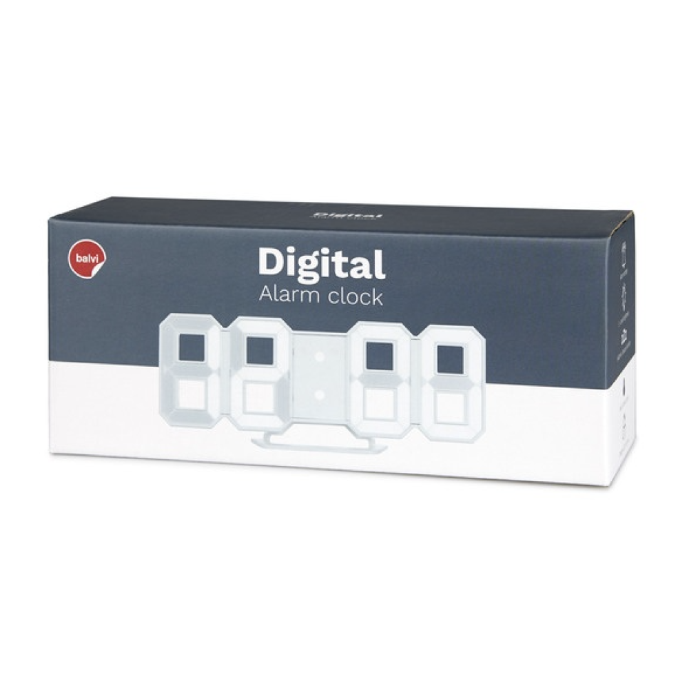 reveil digital blanc balvi mycrazystuff.com