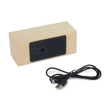 Réveil digital en bois Timber balvi mycrazystuff.com