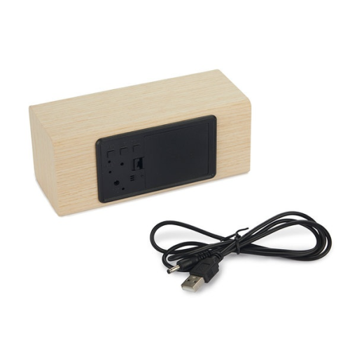 Réveil digital en bois Timber balvi mycrazystuff.com