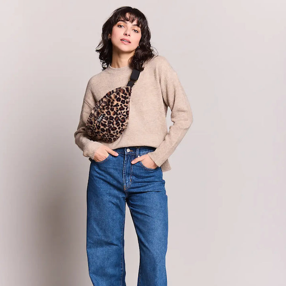 Sac Banane Olivia Fausse Fourrure Léopard - Hindbag mycrazystuff.com