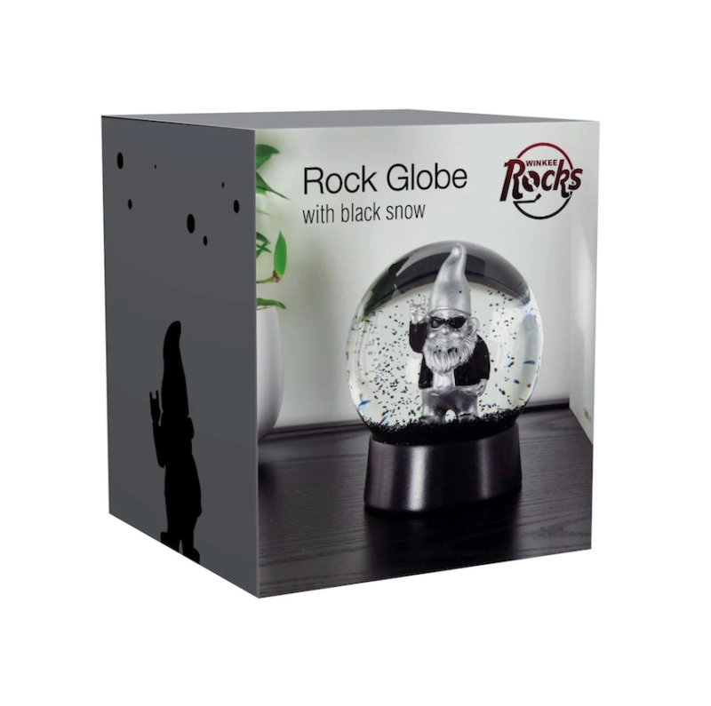 Boule à neige nain rock argent mycrazystuff.com