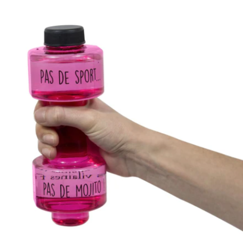 Gourde Haltere "Pas de sport...Pas de Mojito" - les vilaines filles mycrazystuff.com