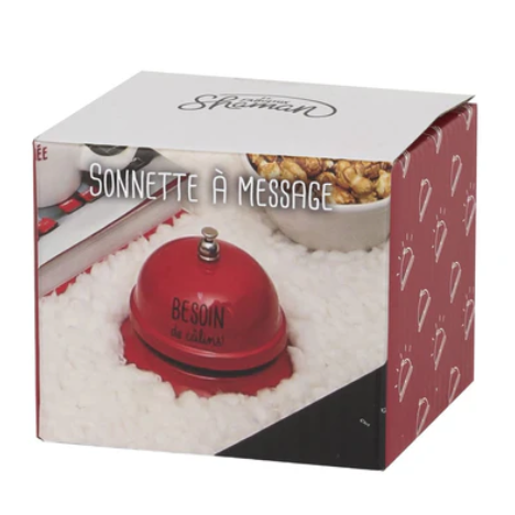 Sonnette Métal Rouge "Besoin de Câlins" - La Chaise Longue mycrazystuff.com