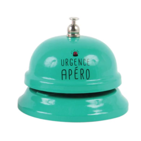 Sonnette Métal Verte "Urgence Apéro" - La Chaise Longue mycrazystuff.com
