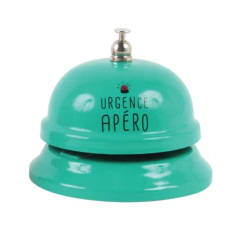 Sonnette Métal Verte "Urgence Apéro" - La Chaise Longue mycrazystuff.com