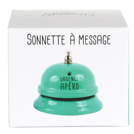 Sonnette Métal Verte "Urgence Apéro" - La Chaise Longue mycrazystuff.com